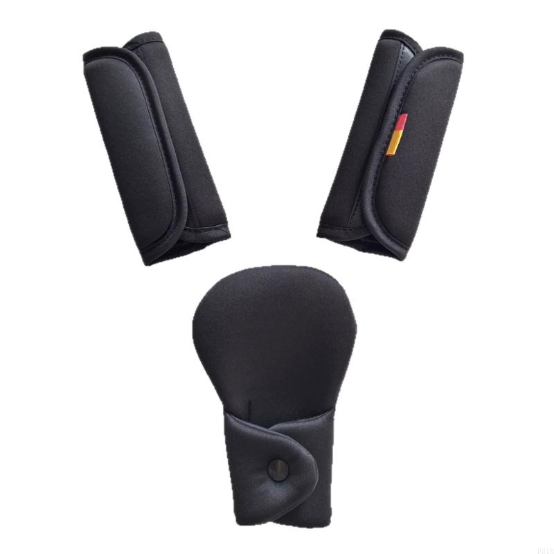 Infant Car Seat Cover - Pakiet 3 ochraniaczy bezpieczeństwa niemowląt oddychający