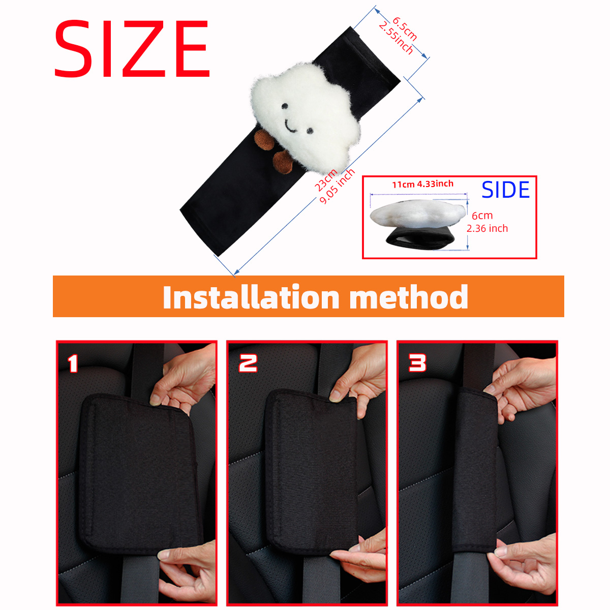 Pluszowa nakładka na pas bezpi – Infant Car Seat Cover recenzja i cena