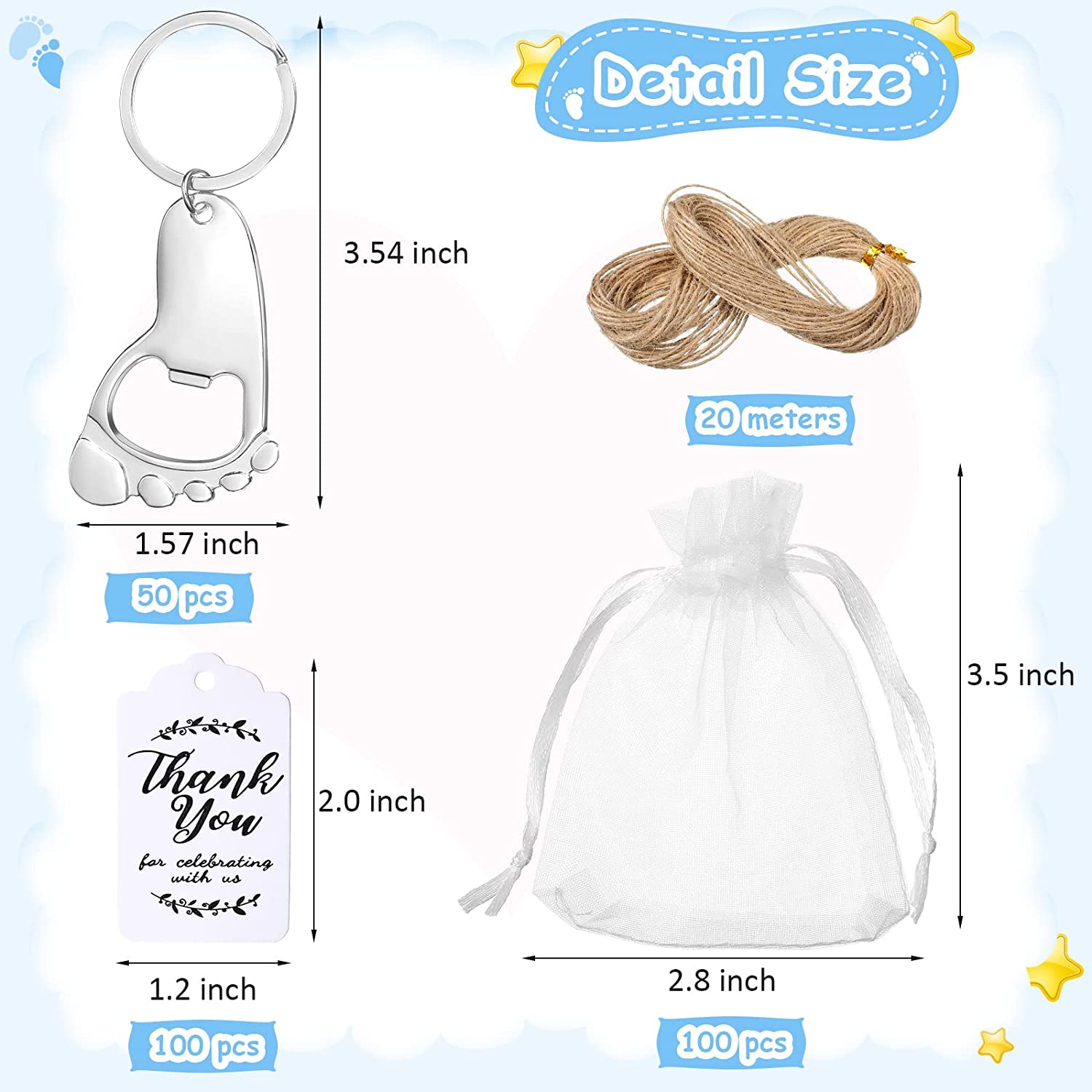 50 sztuk breloczków otwieraczy – Zwitsal Baby Products recenzja i cena